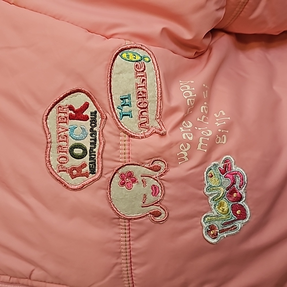 NWOT very warm girl's puffer jacket long removable hood ski snow winter long - Picture 6 of 15